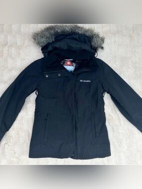 Columbia Shimmerlicious Omni-heat Waterproof Black Jacket